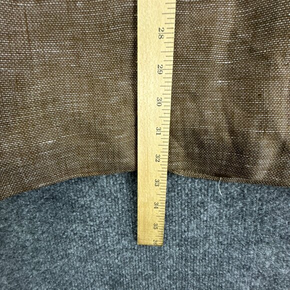Inserch Sport Coat Mens 2XL Brown 100% Linen Jacket Blazer Elbow Patch‎ 2 Button - Picture 12 of 16